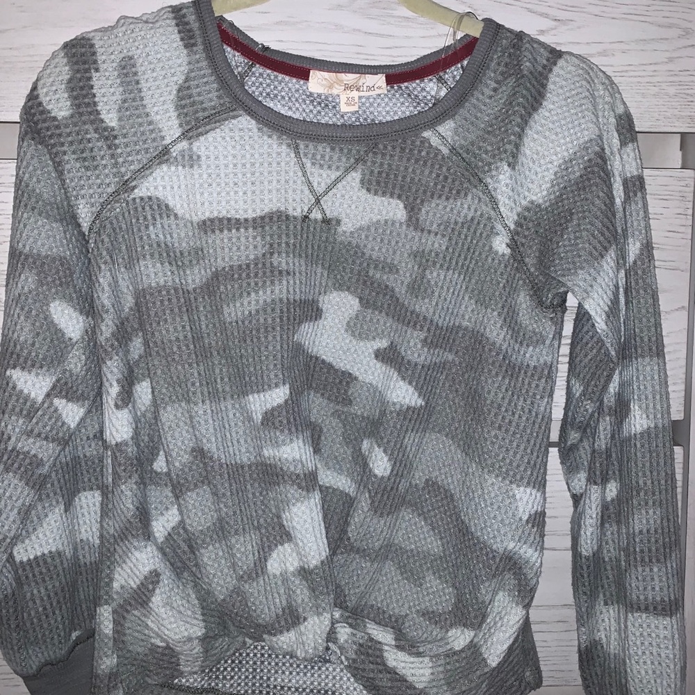 Camo sweater